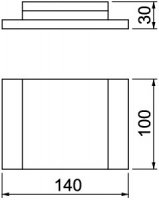 OBO 7215533 Nástěnný krycí rámeček BSK-K0506