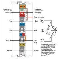 1kanálový analogový vstup tenzometrické můstky (DMS) Wago 750-491/000-001