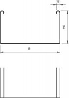 OBO 6064973 Kabelový žlab SKSU SKSU 155 FT