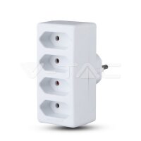2 Ways Adapter With Earthing Contact 10A