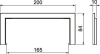 OBO BRK WA70170 rws Nástěnný kryt SIGNA BASE 84x200x10 čistě bílá