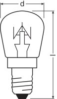 SPC.T25/57 FR 10W 230V E14 BLI2    OSRAM