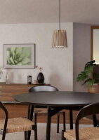 Závěsné svítidlo FATTORIA E27 černá/hnědá/bílá 1X25W EGLO 900902