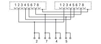 propojovací modul 2x RJ-45 Svorky na desky plošných spojů, 2řadé WAGO 289-965