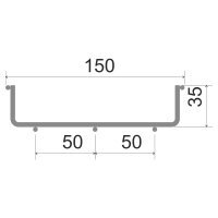 Drátěný žlab 35x150 žárový zinek KOPOS DZ 35X150_BF