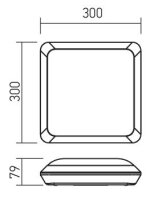 XEDGE SQ. SURF. with MOTION/DAYLIGHT SEN