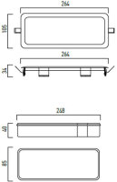 XRUN 3W LED 200LM 3H M IP20