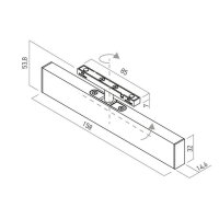 XNEO ADJ. LINEAR FITTINGS 5.3W 24V DC 30