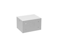 Rozvaděč nástěnný GrandN DUO 6U 450mm, dveře sklo, RAL 7035, GrandND-6U-645-11-G