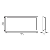 BLINGO UIP 125LM 30NW   Panel LED