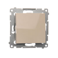 Ovládač rozpínací, řazení 1/0, 10AX, 250V~ bez piktogramu, krémová DPR1.01/41