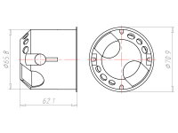 Spojovací krabice vzduchotěsná, ECON Fix, do dutých stěn KAISER 9264-12