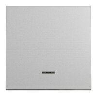 Tlačítko NOVÁ UNICA s orientační kontrolkou řazení 1/0So, 2M, Aluminium