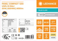 LED panel COMPACT 1200 DALI MULTI SELECT 30W 93040 U19 LEDVANCE 4099854735981