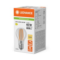 Světelný zdroj LED CLASSIC A DIM P 5.9W 830 Clear E27 LEDVANCE 4099854777011