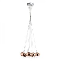 ASTRAL závěsná měděné sklo/čiré sklo 230V/12V G4 10x20W RENDL R11706