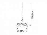Elisett E27 5x 60W IP20 bronz RABALUX 2755