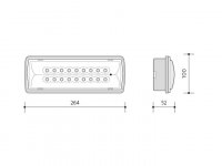 Panlux  LXE-1803-CC FENIX IP65 18LED 3h