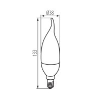 Světelný zdroj LED IDO 6,5W T SMD E14-WW 23490 Kanlux