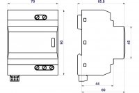 Dvoubranový svodič přepětí HSAF10/6VDC S SPD typ 3 s VF filtrem DC HAKEL 30267