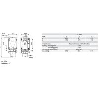 přívodka nástěnná 4P, 63A/400V, 6h, IP67, POWER TWIST PCE 534-6