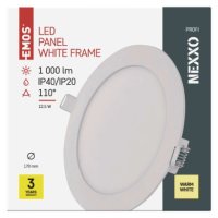 LED vestavné svítidlo NEXXO, kruhové, bílé, 12,5W, teplá bílá EMOS ZD1134