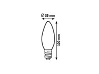 Světelný zdroj Filament LED E14 C35 4W 350Lm 4000K RABALUX 1527