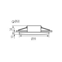 Vestavné svítidlo DROXY IP65 DSO-B KANLUX 33126