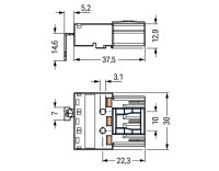 Zástrčka S přímým kontaktem PE 3pól. bílá WAGO 770-233/002-000