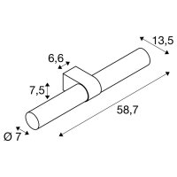 LYGANT double nástěnné přisazené svítidlo, 3000 K, 11 W, chrom SLV 1007619