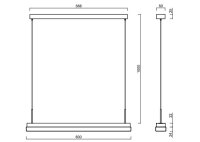 Závěsné svítidlo MATAR LE1 13W IP40 4K DALI PC černá OSMONT MAT60555