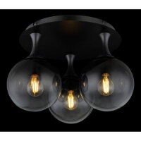 Stropní svítidlo DALTON černá 3x40W E27 IP20 GLOBO 15885-3D