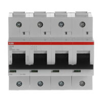 S804B-C63 jistič 4P char. C 63A s klecovou svorkou 16kA ABB 2CCS814001R0634