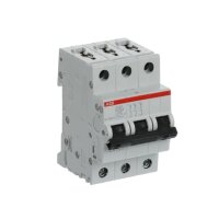 S203-K16 3 fázový jistič 16 A char. K 6kA ABB 2CDS253001R0467