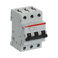 S203M-B16 3 fázový jistič 16 A char. B 10kA ABB 2CDS273001R0165