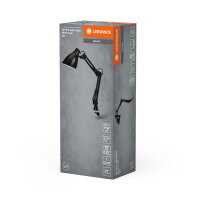 Stolní lampa Office Line Desk Pear Clip E27 Black LEDVANCE 4099854385308