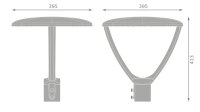 Pouliční svítidlo URBAN LANTERN SQUARE SYMMETRIC 29W 830-840 IP66 Black