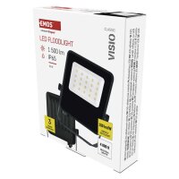 LED reflektor VISIO, 10 W, černý, neutrální bílá EMOS ZS2513