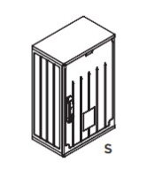 Prázdná skříň hl 240mm SS 3/2 - E 1b. 400x400x240  ESTA 032800