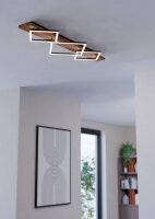 Stropní svítidlo BOYAL LED 42W IP20 černá/dřevo EGLO 901936