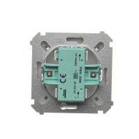 Ovládač rozpínací, řazení 1/0 bez piktogramu (moduł) 10AX, 250V, stříbrná matná