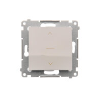 Spínač žaluziový jednoduchý tříjpolohový (1-0-2) 10A 250V, bílá DZW1K.01/11