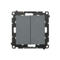 Stmívač pro stmívatelné LED, tlačítkový (přístroj s krytem) grafitová matná