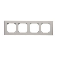 Rámeček 4 násobný hliníková KONTAKT SIMON TRD4.149/143