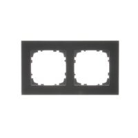 Rámeček 2 násobný, skleněný černé sklo KONTAKT SIMON TRN2/182