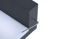 SMD venkovní svítidlo 9W,700lm.4000K, IP44,antracit ECOLITE Z1387A-CR