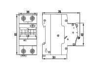 Kombinace jistič-proudový chránič KRO10-2/B16/30 KANLUX 32884