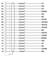 Kmenový kabel RCK-TWUM/BL16+3/10,0PUR-UX PHOENIX CONTACT 1260752