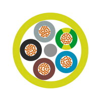 Připojovací kabel ÖLFLEX CLASSIC 100 YELLOW 4G2,5 LAPP 00104043