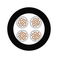 Železniční kabel ÖLFLEX TRAIN 320 TW-E 300V 4X0,5 LAPP 15320000